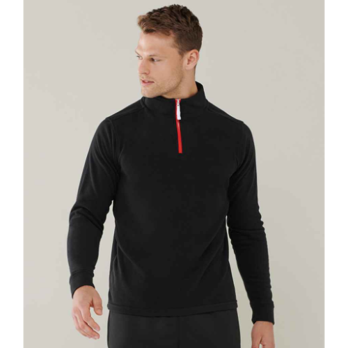Finden & Hales Zip Neck Piped Micro Fleece