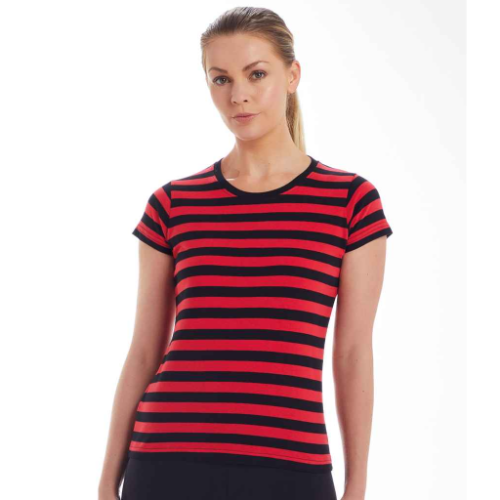 Mantis Ladies Stripy T-Shirt