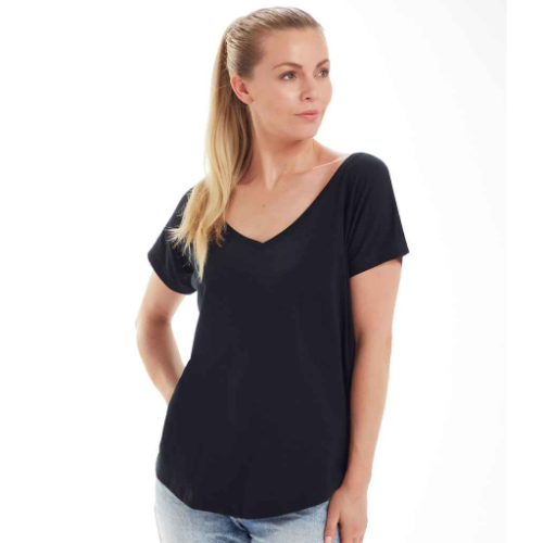 Mantis Ladies Loose Fit V Neck T-Shirt