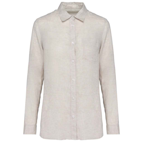 Native Spirit Ladies Long Sleeve Linen Shirt