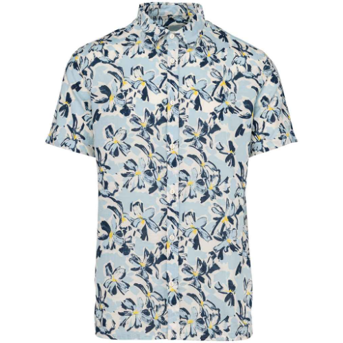 Native Spirit Short Sleeve Coastal Print Shirt