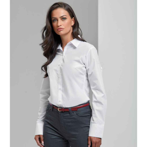 Premier Ladies Supreme Long Sleeve Poplin Shirt