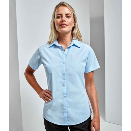 Premier Ladies Supreme Short Sleeve Poplin Shirt