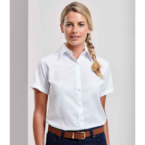 Premier Ladies Signature Short Sleeve Oxford Shirt