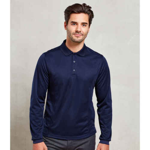 Premier Long Sleeve Coolchecker® Piqué Polo Shirt