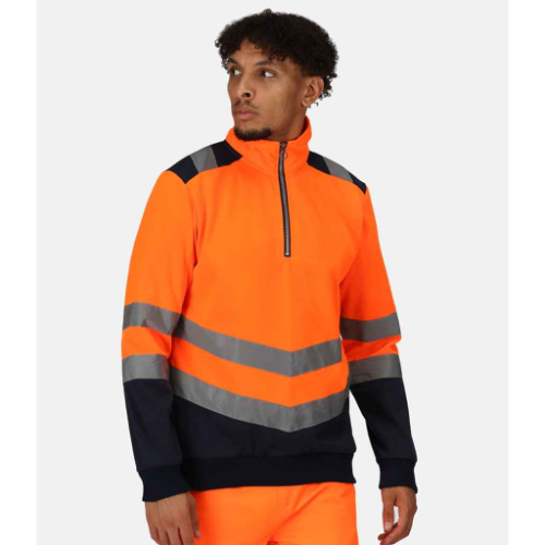 Regatta High Visibility Pro 1/4 Zip Sweatshirt