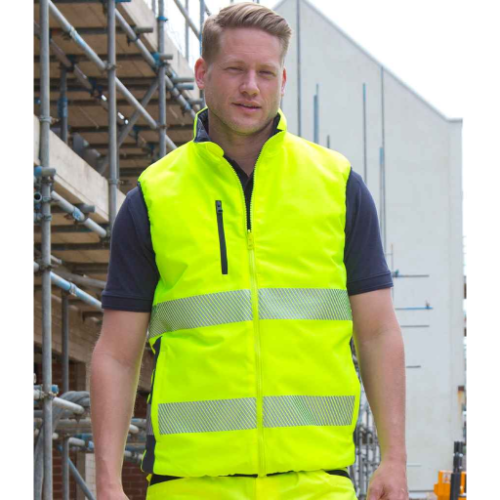 Result Safe-Guard Reversible Soft Padded Gilet