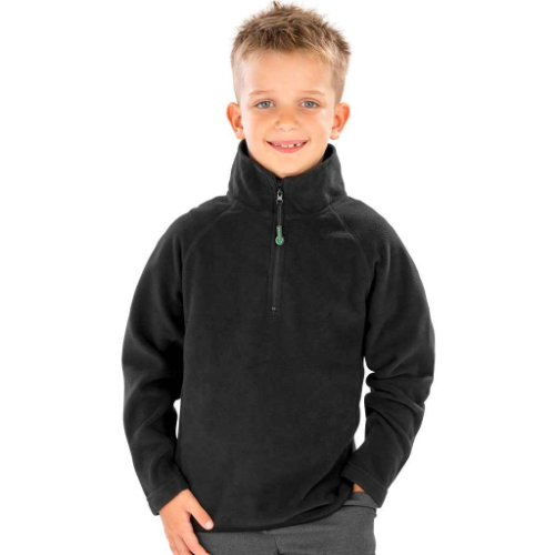 Result Genuine Recycled Kids Zip Neck Micro Fleece