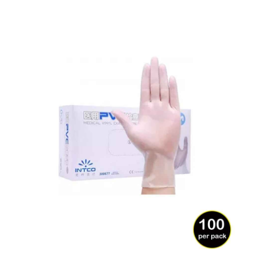 Result Clear Synthetic Vinyl Disposable Gloves