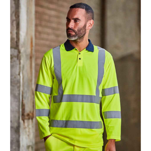 Pro RTX High Visibility Long Sleeve Polo Shirt