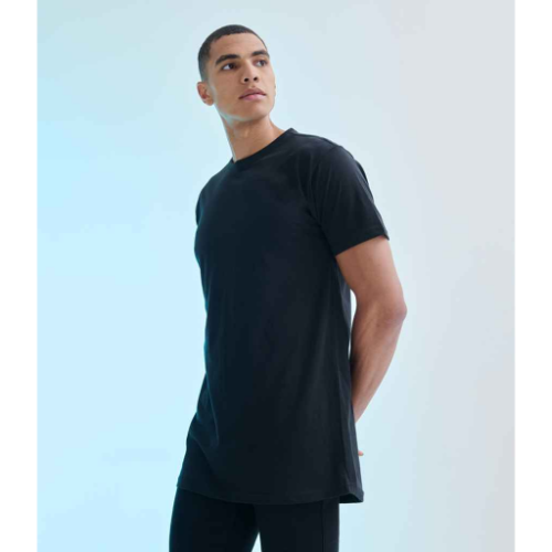 SF Men Longline Dipped Hem T-Shirt