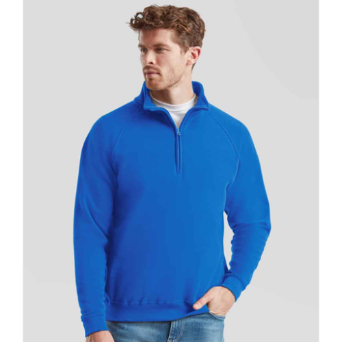 Fruit Of The Loom Classic Zip Neck Sweatshirt