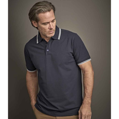 Tee Jays Luxury Stretch Tipped Polo Shirt