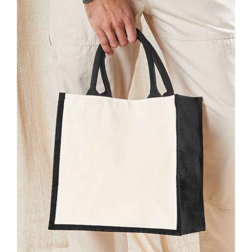 Westford Mill Printers Midi Jute Tote Bag