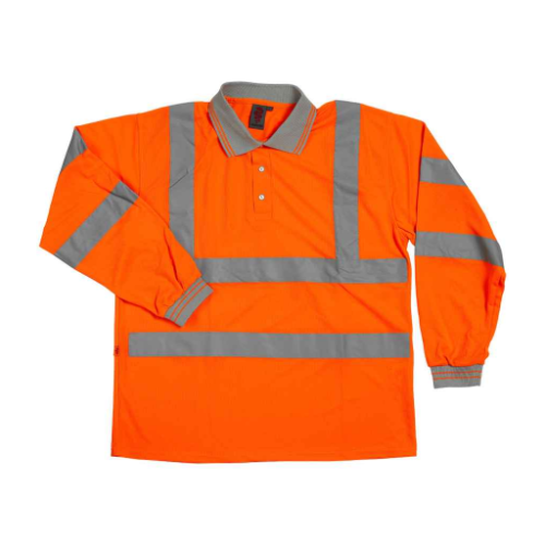 Warrior Hi-Vis Long Sleeve Polo Shirt