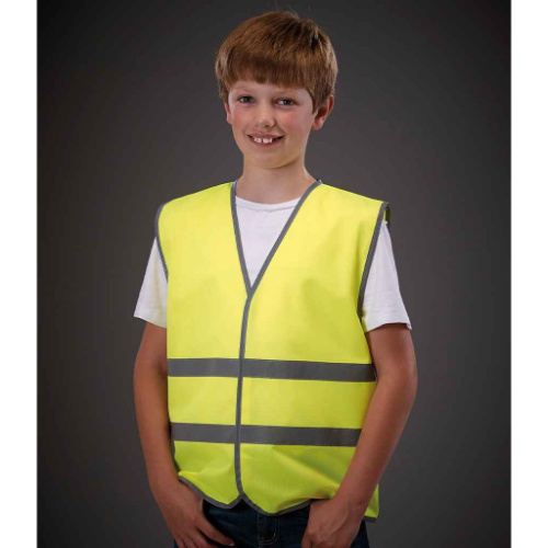 Yoko Kids Hi-Vis Two Band Waistcoat