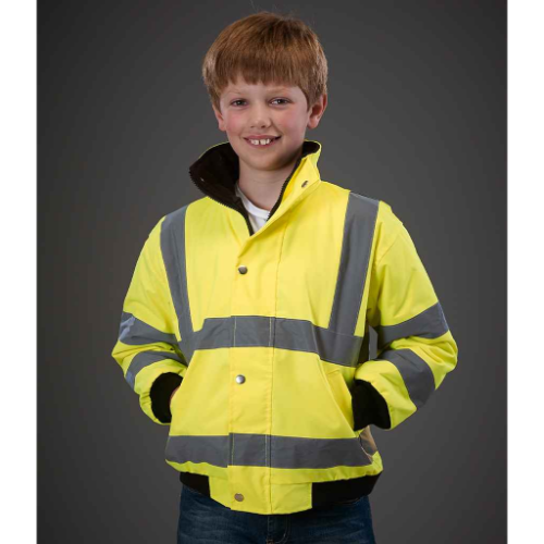 Yoko Kids Hi-Vis Bomber Jacket