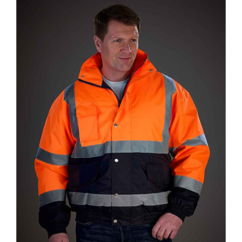 Yoko Hi-Vis Two Tone Bomber Jacket