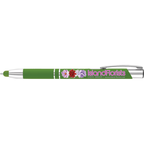 Eco - Electra Classic GRS Recycled Soft Ballpen (Full Colour Print)