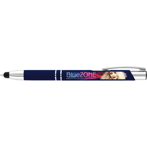 Eco - Electra Classic GRS Recycled Soft Touch Ballpen (Full Colour Print)