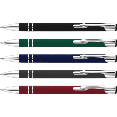 CLEARANCE (BLUE INK) Electra Soft Ballpen (Full Colour Print)
