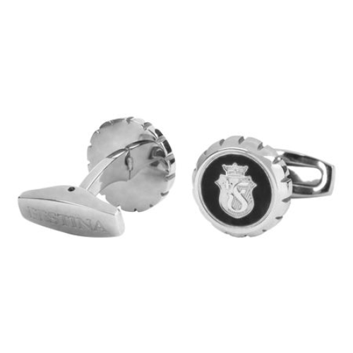 Cufflinks Chronobike Black & Silver