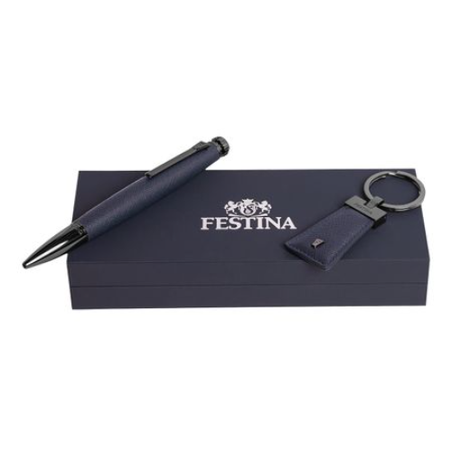 Set Chronobike Navy (ballpoint Pen & Key Ring)