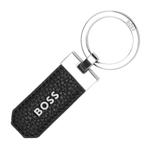 Key Ring Classic Grained Black