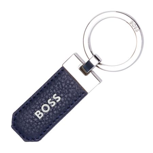 Key Ring Classic Grained Navy