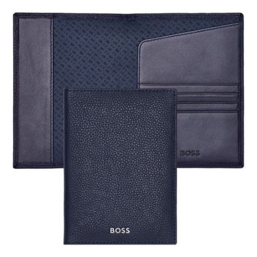 Passport Holder Classic Grained Navy