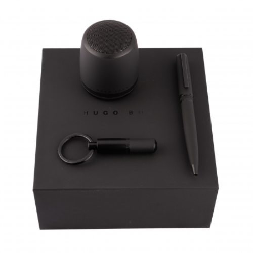 Set Gear Matrix Black (ballpoint Pen, Key Ring & Speaker)