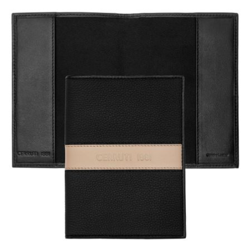 Passport Holder Delano Taupe & Black