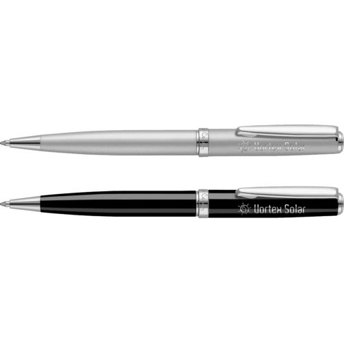 Pierre Cardin Montfort Fountain Pen - Black (Laser Engraved)