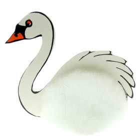 Custom Fluffy Swan Bug