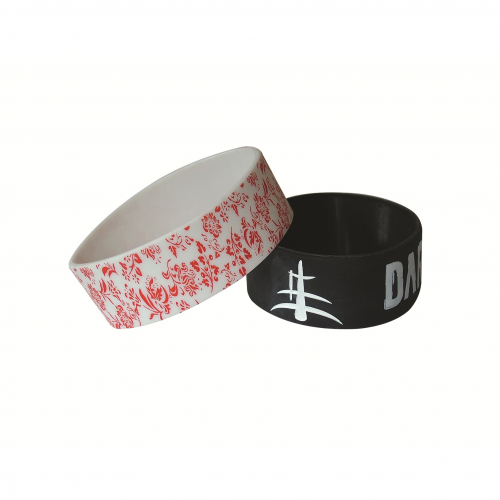 1 Inch Printed Silicon Wristbands
