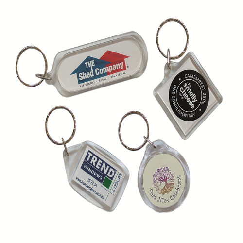 Acrylic Keyrings with Insert