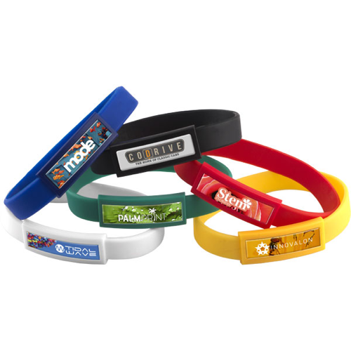 G077 Domed Silicone Wristband