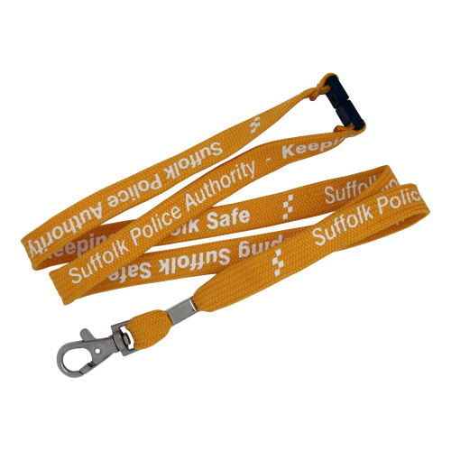 Bootlace Lanyards in Yellow