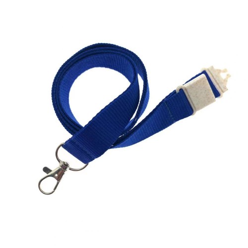 20mm Flat Recycled PET Lanyard in Reflex Blue (UK Stock)