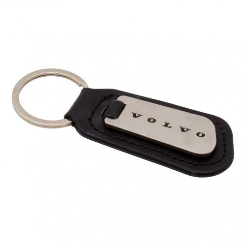 Leather Effect Keyring (Soft Enamel Infill)