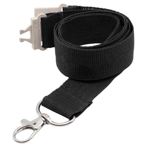 20mm Paper Lanyard in Black (UK Stock)