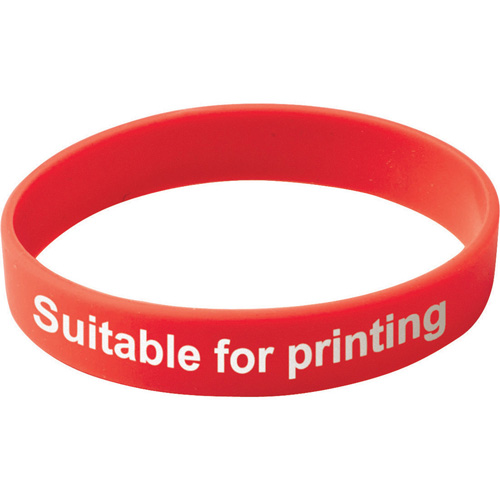 Adult Silicone Wristband (UK Stock: Available In Red Blue Green Or Yellow)
