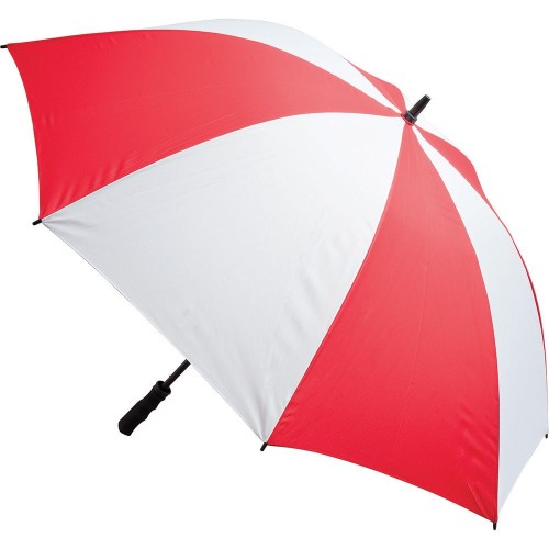 Fibreglass Storm Umbrella (UK Stock: Red & White)