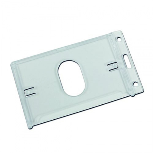 Plastic Card Holder With Thumb Ejection Slot-Portrait
