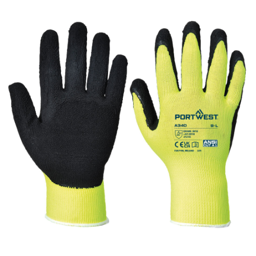 Hi-Vis Grip Glove - Latex