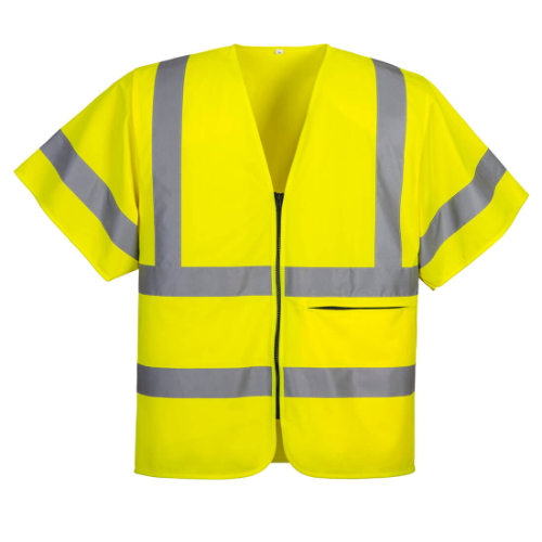 Hi-Vis Band And Brace Zip Vest S/S