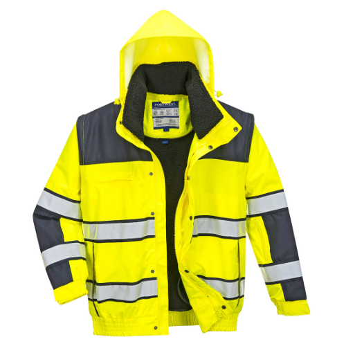 Hi-Vis 3-in-1 Contrast Winter Bomber Jacket