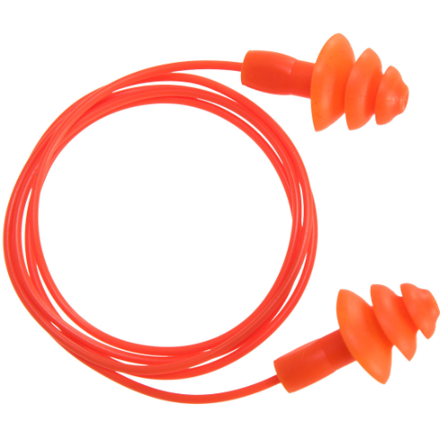 Reusable Corded TPR Ear Plugs (50 Pairs)