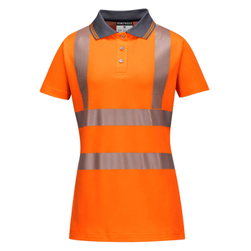 Hi-Vis Women's Cotton Comfort Pro Polo Shirt S/S