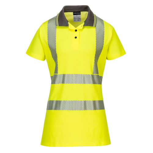 Hi-Vis Women's Cotton Comfort Pro Polo Shirt S/S